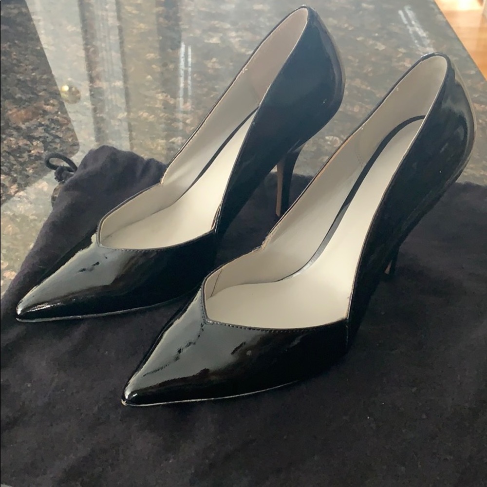 Reiss Black Patent Leather Heels